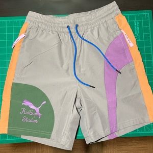 Puma x Kidsuper collaboration shorts in Small.